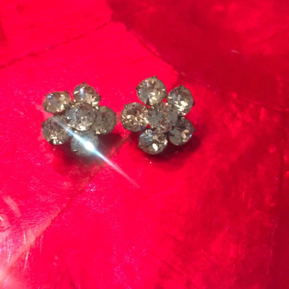 Antique rhinestone pins (2)